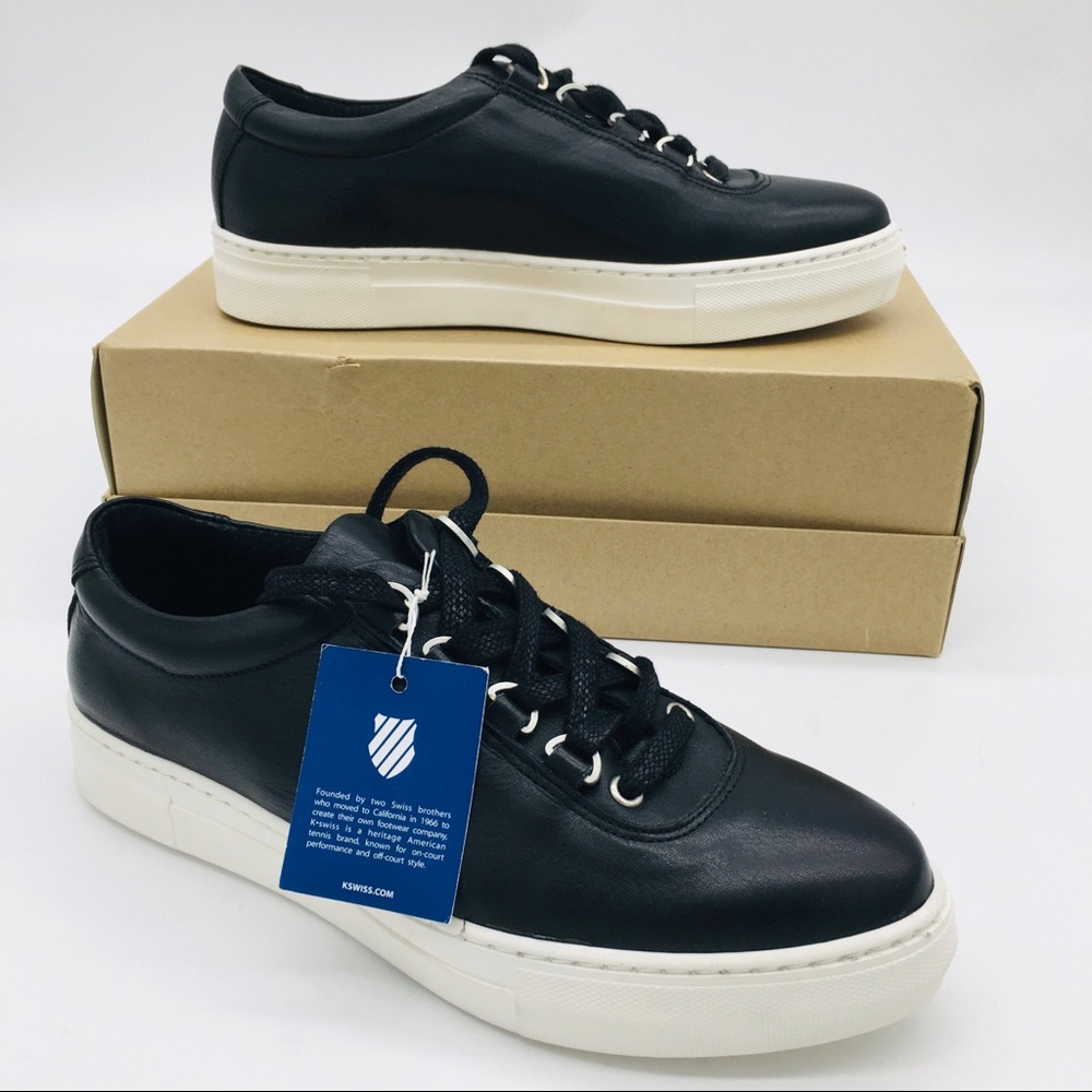 K-Swiss Classico Belleza Black Leather Sneakers